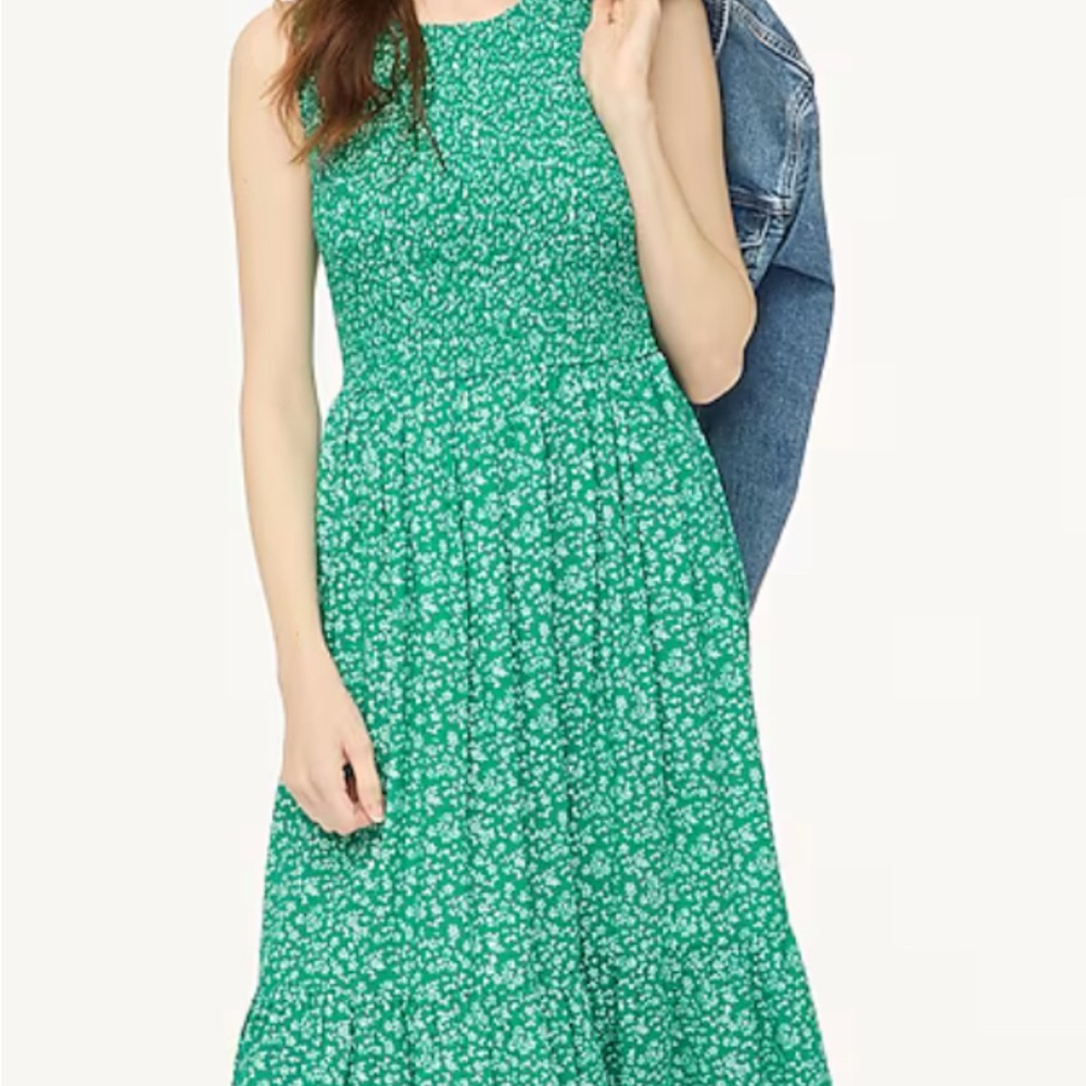 J. Crew Factory Green Halter Sundress
